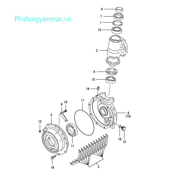 Hộp số trước